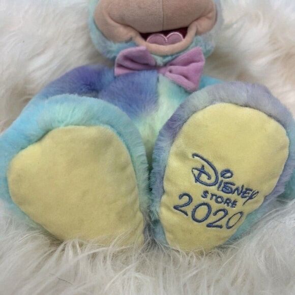 Disney Store 2020 Tie Dye Mickey Mouse Plush Easter Bunny Suit Stuffed Animal - Picture 4 of 10